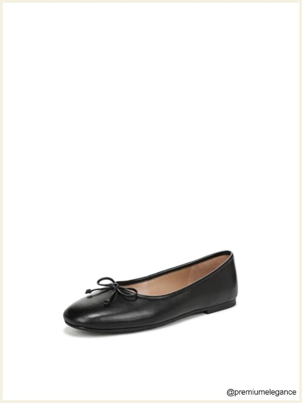 Leather Bow Ballet Flats Slip-On Women's Flats